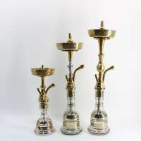 Modern Design Aluminium Plated golden color Egyptian Khalil Mamoon Shisha hookah