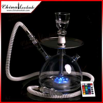 Cheap new arrival designer LED light hookah acrylic hookah